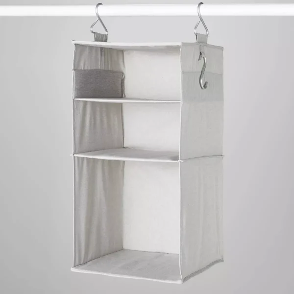 Hanging Fabric Storage Organizer Gray