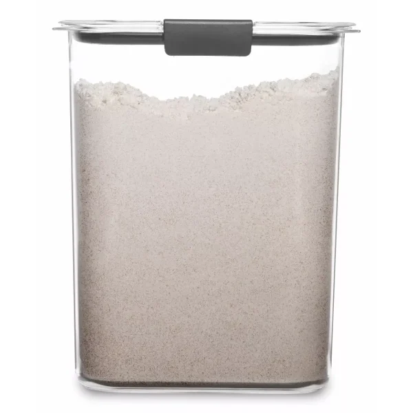 Rubbermaid Brilliance 16 cup Pantry Airtight Food Storage Container: Clear Plastic, Freezer & Dishwasher-Safe