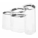 Rubbermaid 8pc Brilliance Pantry Food Storage Container Set: Clear, Dishwasher & Freezer Safe, 4 Containers with Lids