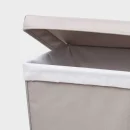 Gray Laundry Hamper with Lift Liner and Lid: Clothes Basket, Dirty Clothes Storage, 80L Capacity