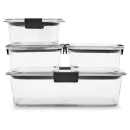 Rubbermaid 10pc Brilliance Leak Proof Food Storage Containers with Airtight Microwave & Freezer Safe